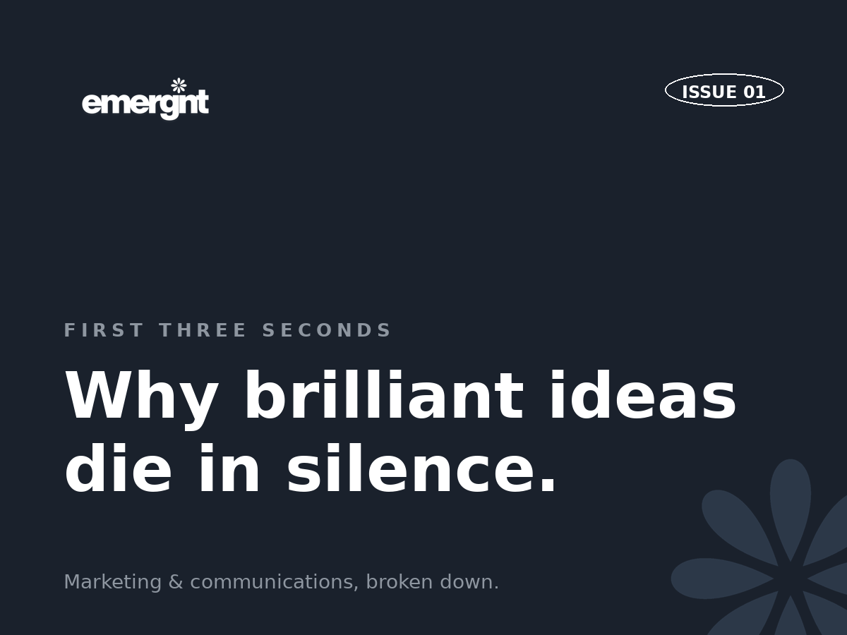 First Three Seconds — Issue 01