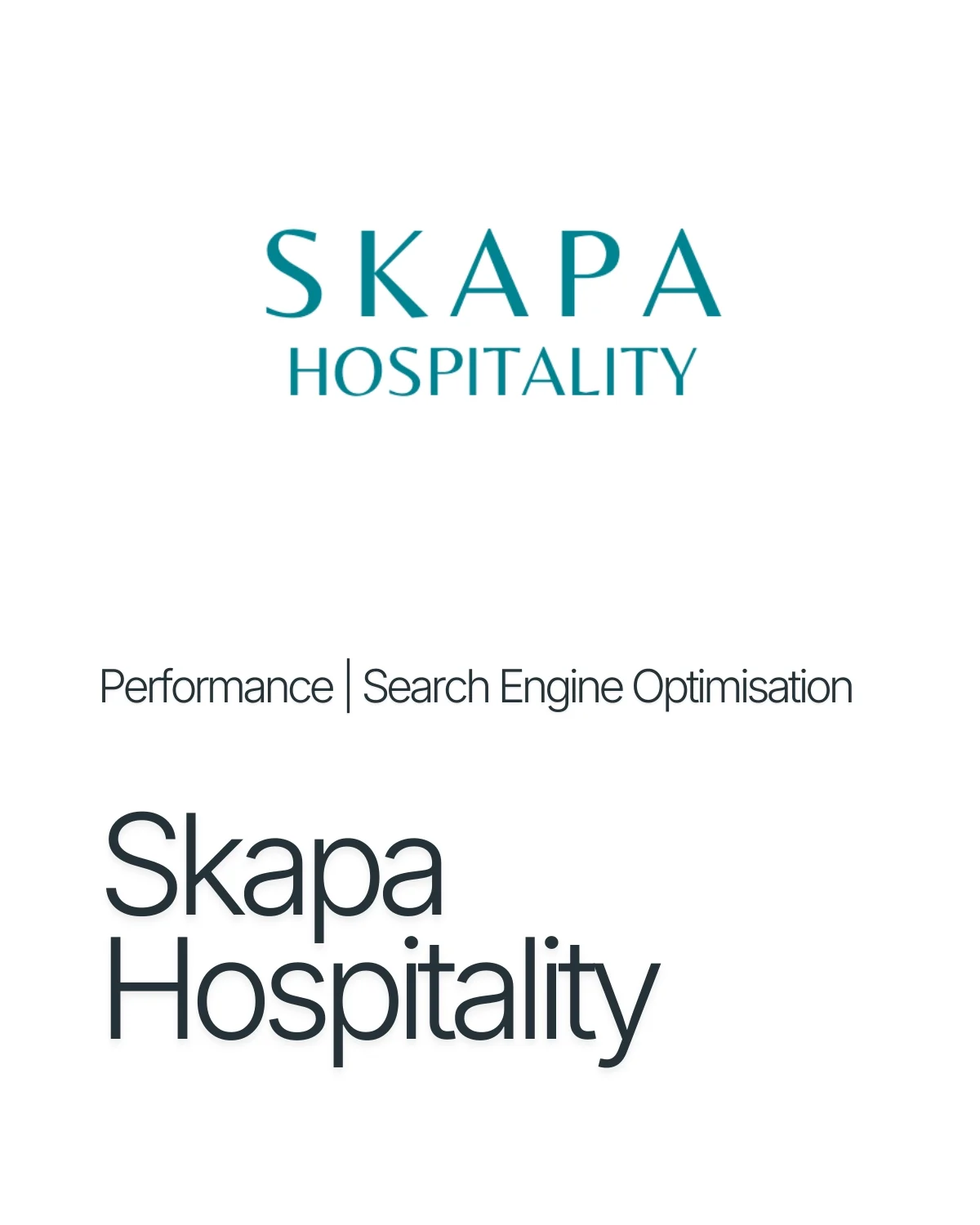 Skapa Hospitality — performance & SEO case study